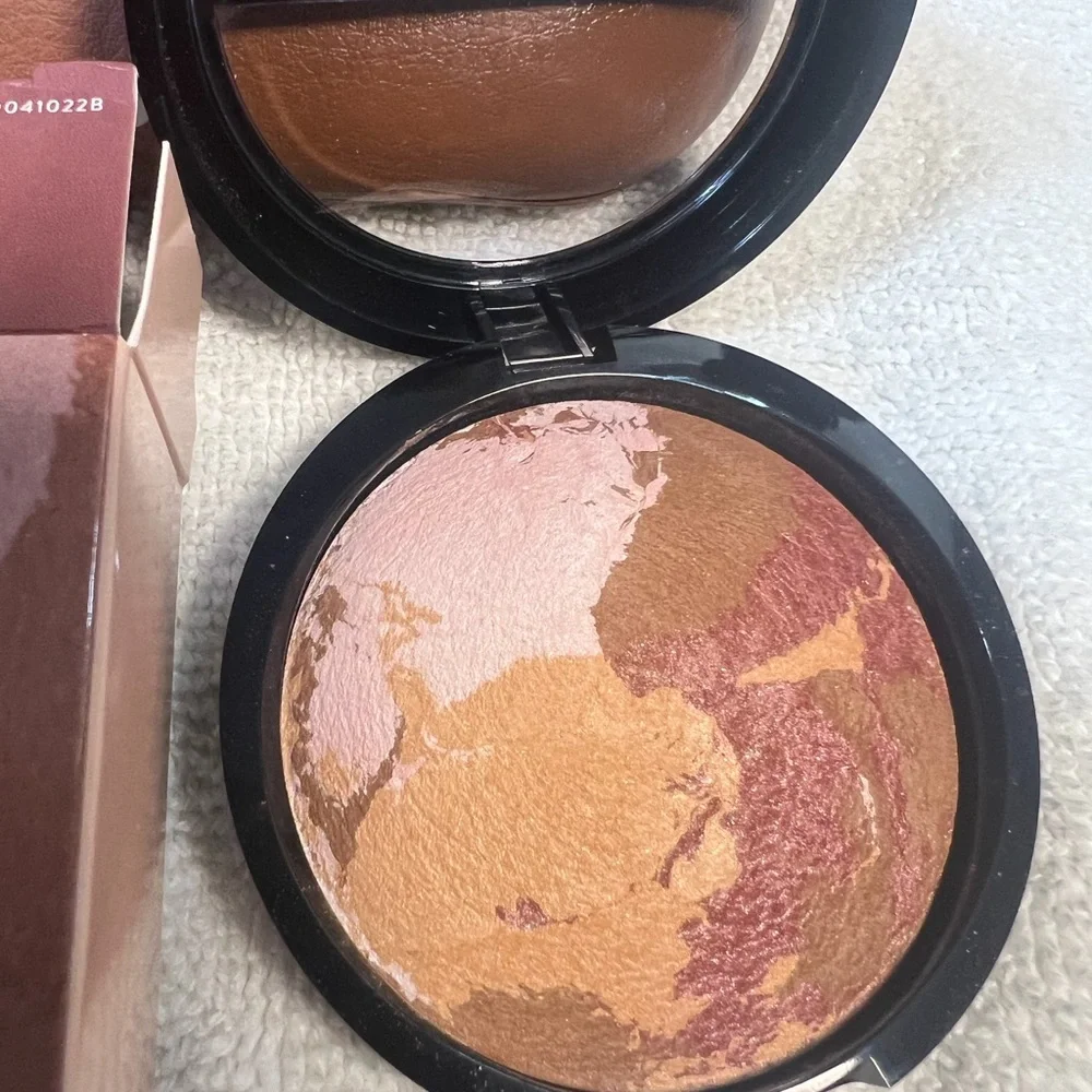 Laura Geller Earthy Bronze Baked Blush-N-Bronze — Pink & Bronze Marbleized Duo